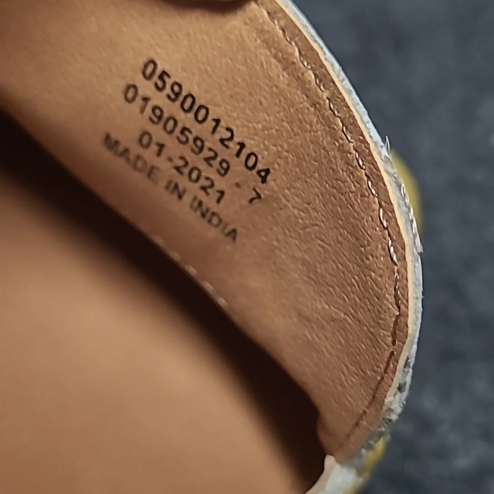 ASOS Yellow Croc-Embossed Loafers - Picture 8 of 8